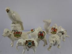 Quantity of Crested China Animal Interest, including Arcadian 'Chick', 'Camel', Arcadian 'Swan',