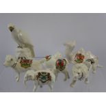 Quantity of Crested China Animal Interest, including Arcadian 'Chick', 'Camel', Arcadian 'Swan',