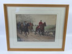 George Goodwin Kilburne, R.I., R.O.I, R.M.S, A Pair of Colour Sporting Prints, depicting The Hunt,