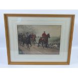 George Goodwin Kilburne, R.I., R.O.I, R.M.S, A Pair of Colour Sporting Prints, depicting The Hunt,