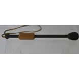 An Antique Naval Cosh/Persuader, made with whale baleen, with a turned wooden grip.