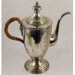 A Silver Coffee Pot, London hallmark, dated 1905, mm rubbed, approx 680 gms