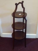 An Edwardian Mahogany Cake Stand, approx 82 cm. (af)