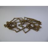 A Victorian 9 ct Gold Muff Chain, approx 13.6 gms