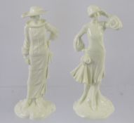 Royal Worcester Figurines, 'The 1920's Vogue Collection', including Ellen, Evie, Poppy, Irene,