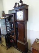 A Circa 1780 A. Coates of Wigan Oak Long Case Clock, brass and silvered Roman dial, gilt brass