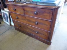 A Mahogany Chest of Drawers, with two short drawers and two long drawers, approx 113 x 56 x 78 cms