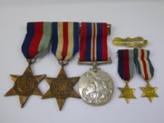 A Group of WWII Medals, including 1939-45 King George, The 1939-1945 Star and The France and Germany