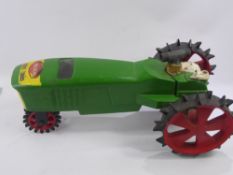 An American Farm Replica Model of an 'Oliver 70' Row Crop, single front wheel , painted in green and