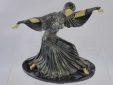 An Art Nouveau Resin Female Dancer, approx 23 cms.