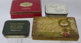 Miscellaneous Vintage Cigarette, Cigar and Tobacco Tins, including 'Craven A Virginia, Don Pablo