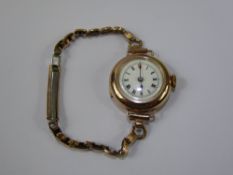 A Lady's 15 Jewel 9 ct Cocktail Watch, movement stamped 44738.