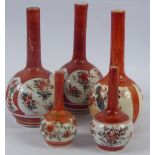 Miscellaneous Japanese Satsuma Vases, of various designs and sizes.