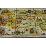 A Circa 1890 Board Game 'The Prince's Quest' of British Manufacture, complete with six lead princes,