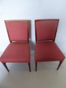 Mid-20th Century Gordon Russell Dining Chairs, rosewood frames together with two matching carvers.