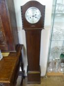 An Oak Cased Grandmother Clock, having English movement, approx 134 cms