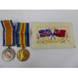 A Group of Two WWI Medals, including Victory and Great War Medals to 25617 Pte. B.C. Barnfield R.