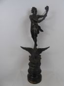 A Spelter Figure Entitled "La Musique", approx 46 cms high.