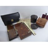 A Gentleman's Lot, comprising Bakelite tobacco jar and cover, Bakelite Rolls razor blade