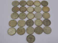 A Miscellaneous Collection of Indian Coins, including 1/4 rupee, 1 x 1913,1 x 1917, 1 x 1918, 5 x