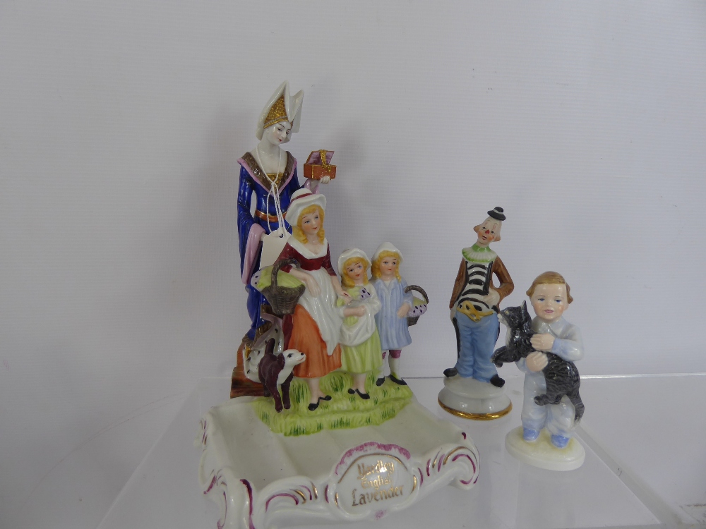 Miscellaneous Porcelain Figurines, including Coalport "I love Kittty", Royal Doulton "Campagna", Neo