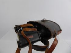 A WWI Era Carl Zeiss Jena DRP x 8 binoculars, in the original case.