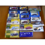 Quantity of Boxed Die-Cast Model Cars, including Vanguard 1:64 Thames Trader Dropside, 1:43