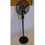 Vintage Chrome Cinni Four Speed Fan, approx 163 cms