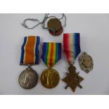 A Group of WWI Medals, awarded to 703 Sjt. J W Sampson RFC including 1914-18 Medal, The Great War