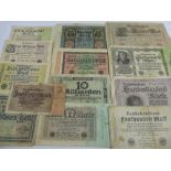 A Quantity German Reichsbanknote, including a 10 000 000 Mark, 1 000 000 Mark, 100 000 Mark, 50