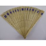 An Antique Miniature Ivory Fan.