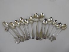 Miscellaneous Silver Hallmarked Coffee and Teaspoons, approx 200 gms