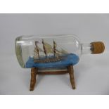 A Model Ship in a Bottle, of the 'Princess Royal, AI', built at Aberdeen in 1841 for the India Trade