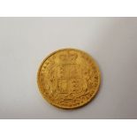 A Victorian 1872 Solid Gold Full Sovereign WW to neck (fc).