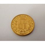 A Victorian 1887 Solid Gold Full Sovereign WW to neck (fc).