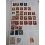 An Album (Postage Stamps of the British Empire), some interesting early material eg: 3/4 margin 2d