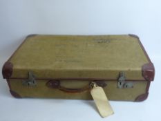 Circa Late 1960's Military Issue 'Demob' Case, label reads Her Majesty's Service, with canvas case.