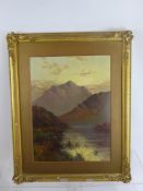 Arnould Pienne (1895-1950) English, entitled Loch Earn Lochfarnhead, approx 30 x 40 cms, framed