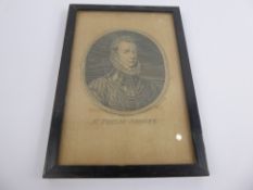 Miscellaneous Black and White Line Engravings, including 'The Earl of Leicester',Sir Philip Sidney',