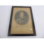 Miscellaneous Black and White Line Engravings, including 'The Earl of Leicester',Sir Philip Sidney',