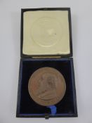 A Young Men's Christian Association Bronze Medallion, George Williams 1894, founder in 1844 of the