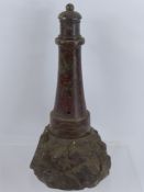 A Vintage Polished Cornish Granite Figure of a Lighthouse, approx 30 cms.