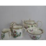 A Royal Grafton Tea Set, comprising teapot, milk jug, creamer, sugar bowl, six saucers, six small