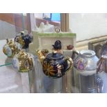 A Miscellaneous Collection of Doll's House Miniature Pottery, mainly tea sets, together with four