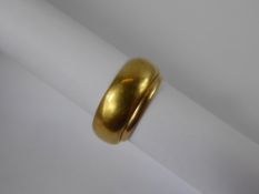 Two 18 ct Gold Wedding Bands, one S, the other size O, total approx wt 12.9 gms.