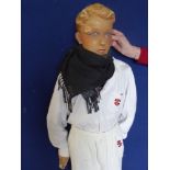 Vintage Plaster Mannequin of a Young Man, approx 143 cms (af)