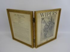 "Wipers" - Song-March of the Ypres League, song sheet with music by Max Darewski, words by Philip