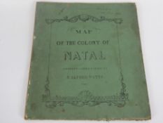 J. Alfred Watts, Map of the Colony of Natal, compiled and lithographed by J. Alfred Watts, partly by