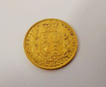 A Victorian 1869 Solid Gold Full Sovereign (fc).