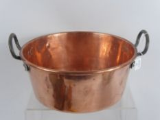 An Antique Copper Preserving Pan.